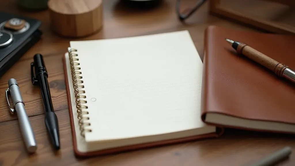 Leather bound study journal