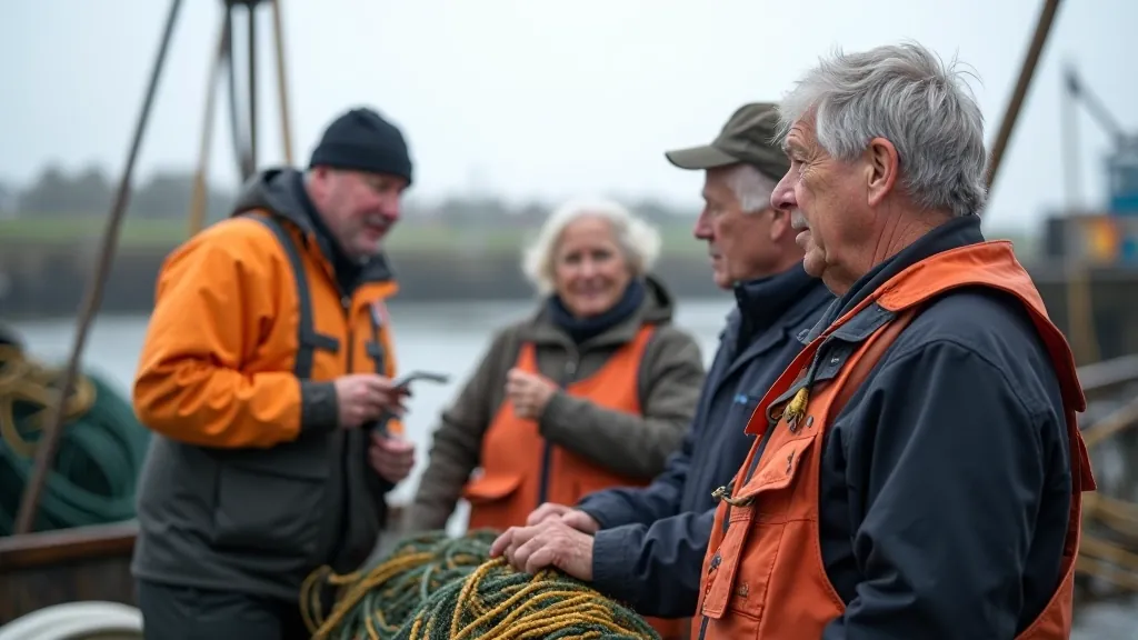 Local fisherman demonstrating traditional fishing techniques